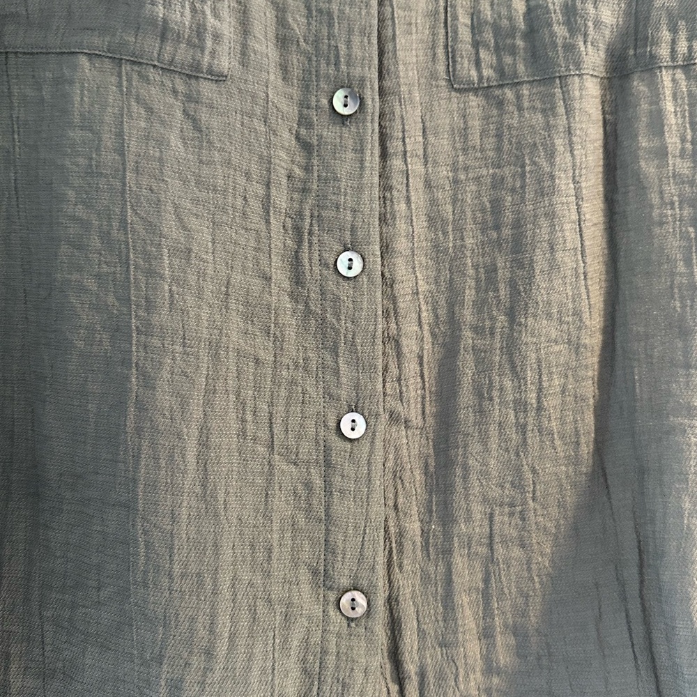 Massimo Dutti Charcoal Button Down Casual Shirt - Picture 2 of 9